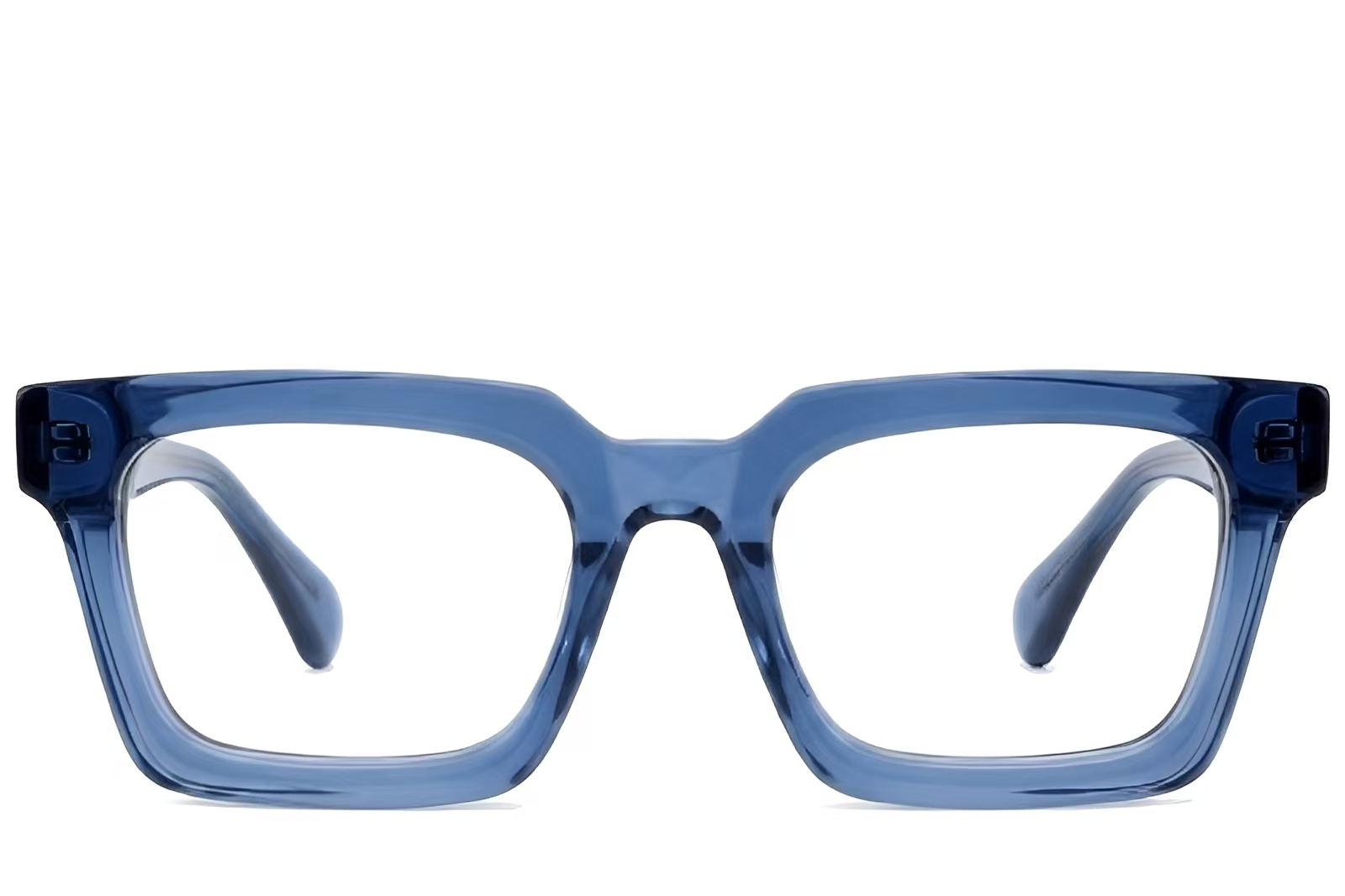 BS522-0376_Blue_Rectangular_Acetate_Glasses_front