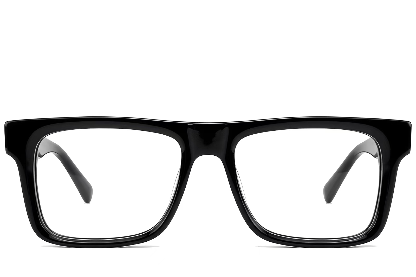 BS522-0377_Black_Aviator_Acetate_Glasses_front