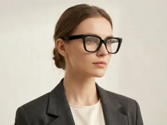 Butterfly Black Acetate Glasses #BS522-0386