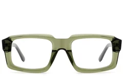 BS522-0390_Green_Rectangular_Acetate_Glasses_front
