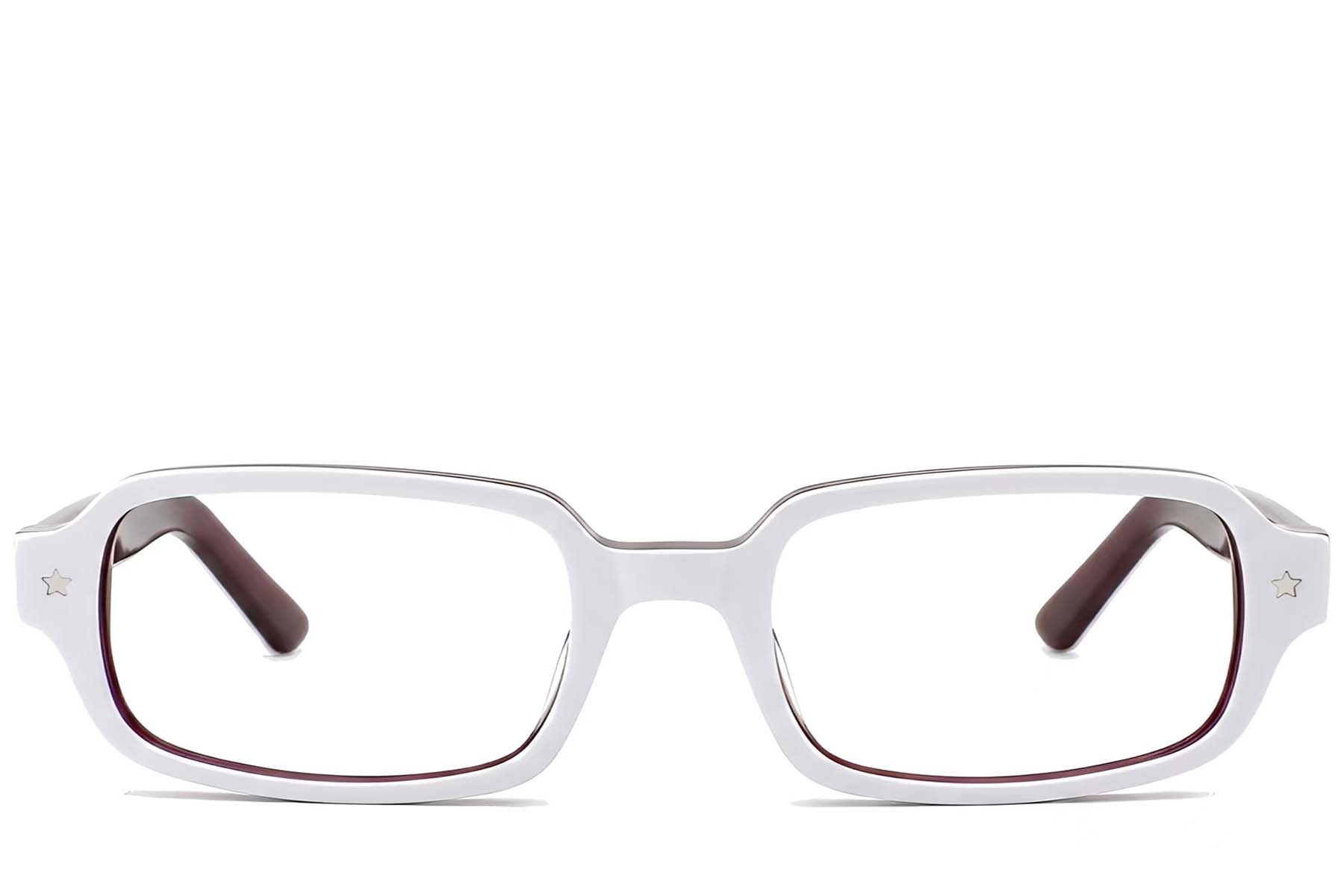 BS522-0421_White_Rectangular_Acetate_Glasses-front
