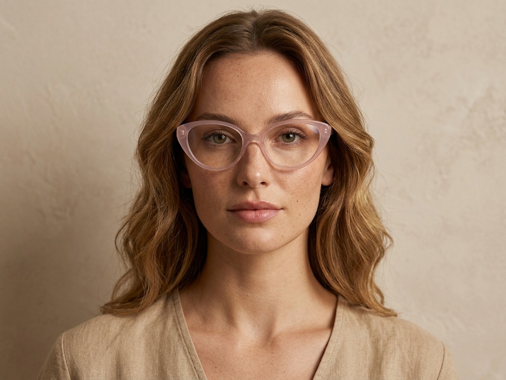 Butterfly Pink Acetate Glasses #BS522-0432