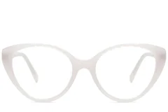 Butterfly White Acetate Glasses #BS522-0433