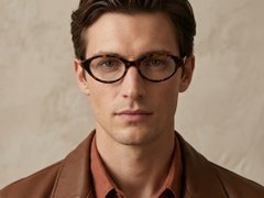 Oval Tortoiseshell Acetate Glasses #BS522-0435