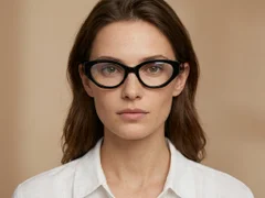 Butterfly Black Acetate Glasses #BS522-0449