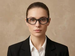 Geometric Grey Acetate Glasses #BS522-0456