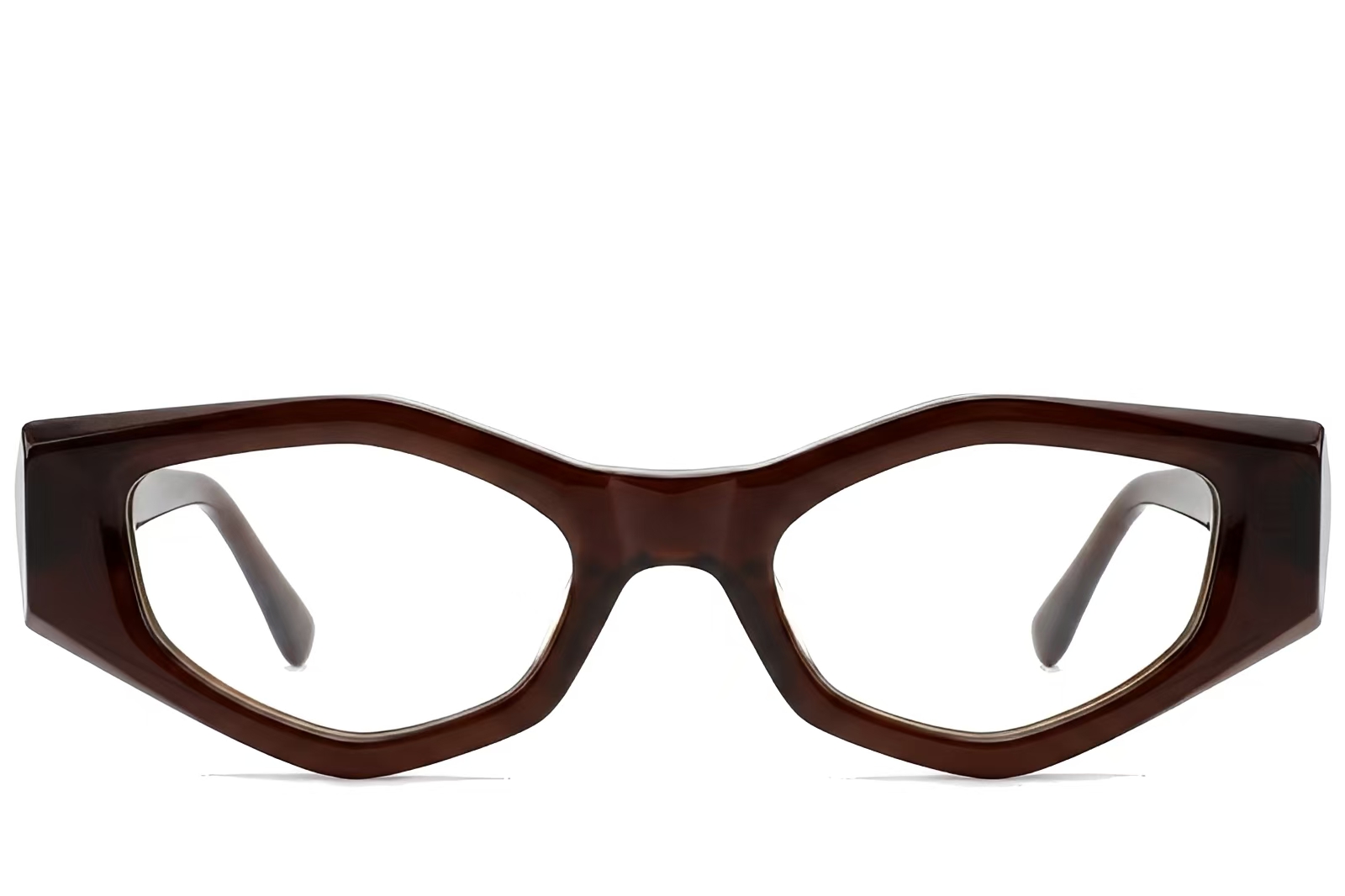 BS522-0457_Brown_Geometric_Acetate_Glasses_front