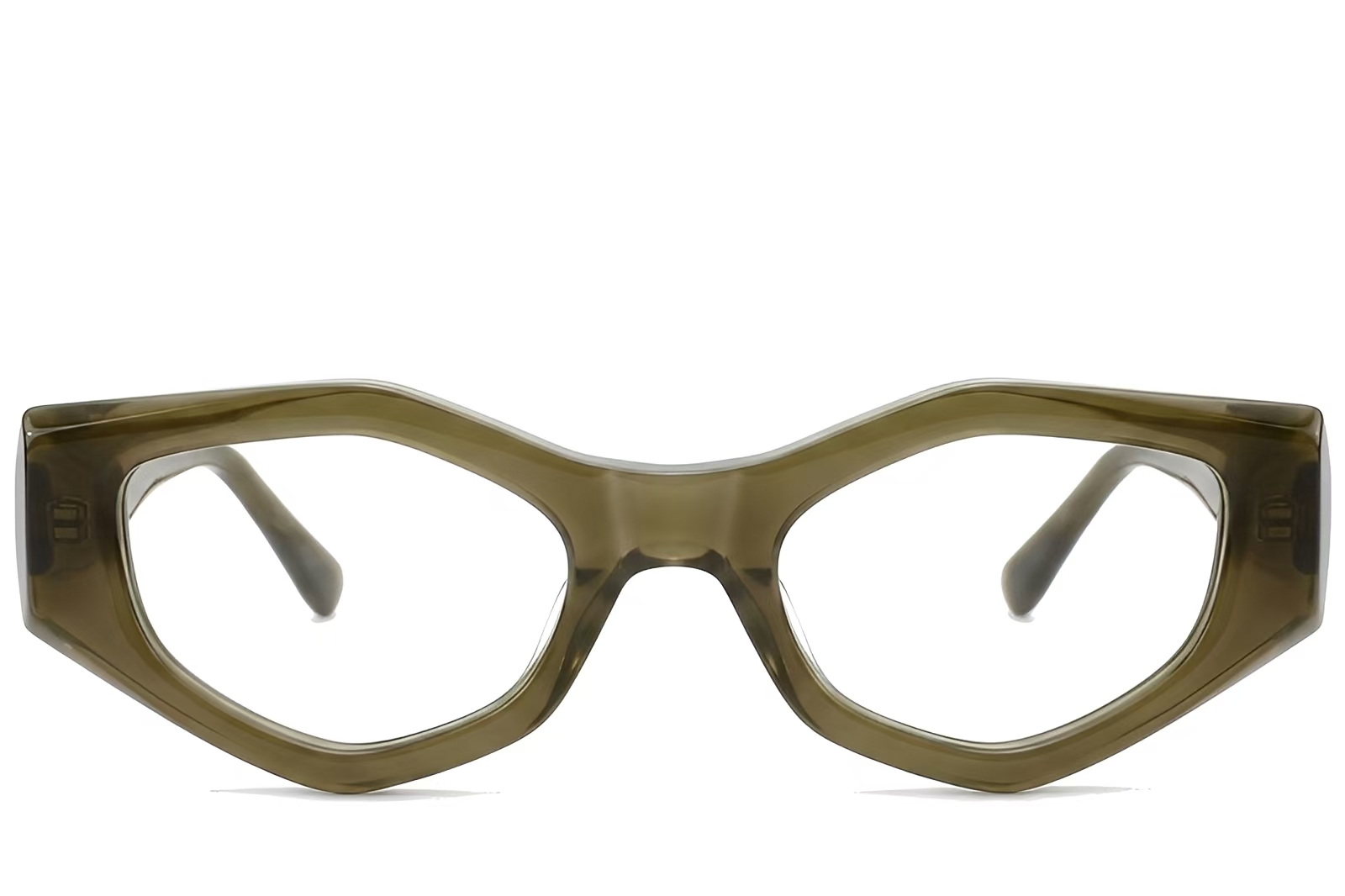 BS522-0458_Green_Geometric_Acetate_Glasses_front