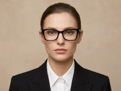 Lunettes papillon en acétate noir #BS522-0459