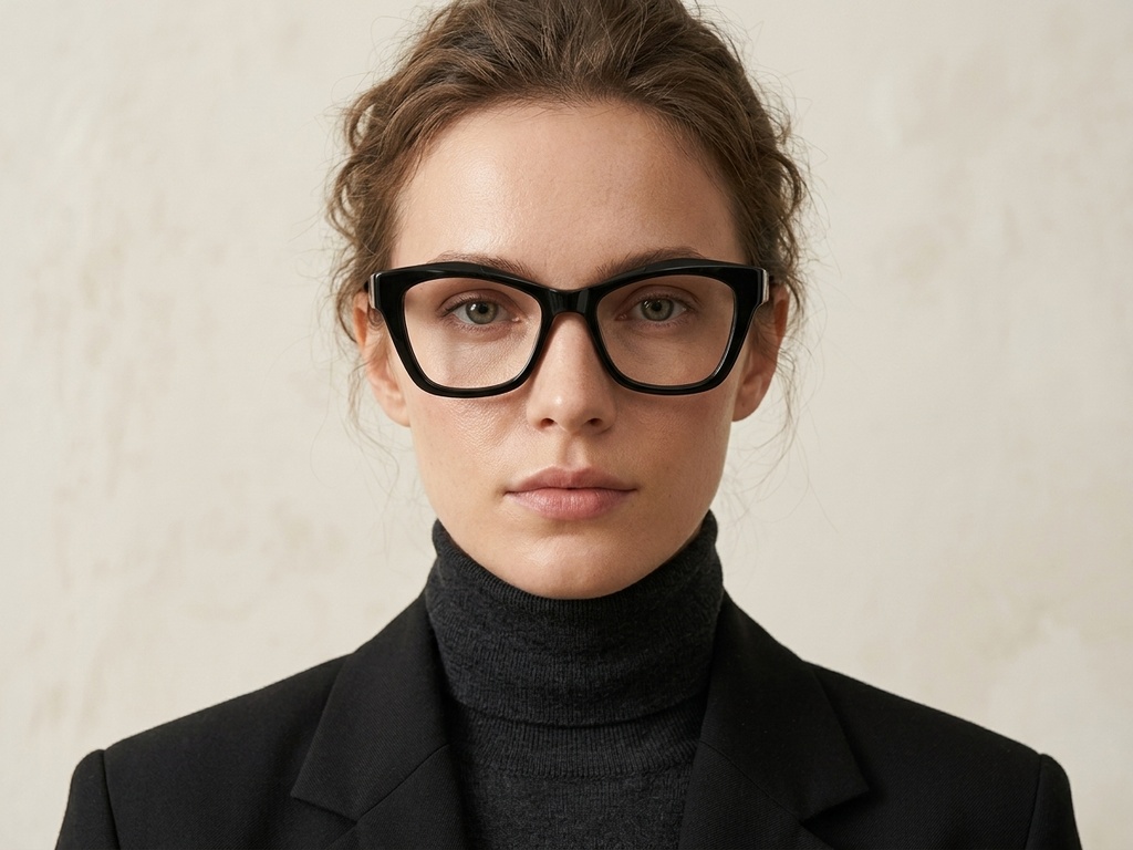 Butterfly Black Acetate Glasses #BS522-0465