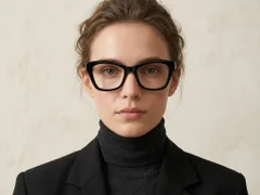 Butterfly Black Acetate Glasses #BS522-0465