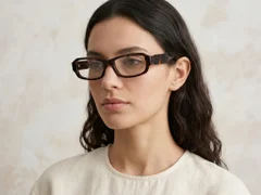 Gafas rectangulares de acetato con efecto carey #BS522-0487