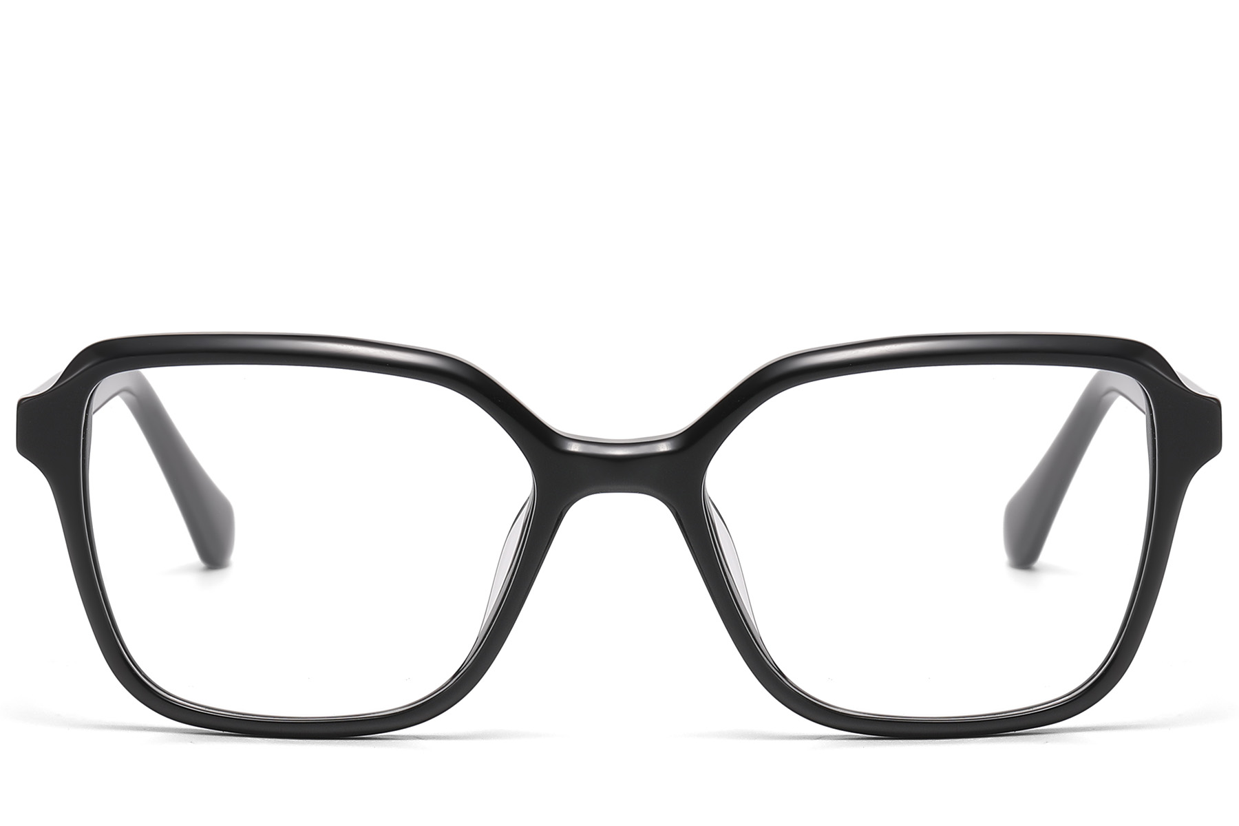 BS522-0518_Black_Rectangular_Acetate_Glasses_front