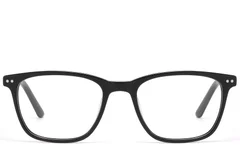 BS522-0542_Black_Rectangular_Acetate_Glasses_front
