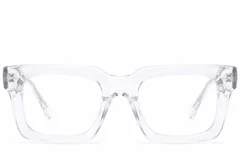 BS522-0573_Transparent_Rectangular_Acetate_Glasses-front