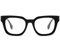BS522-0580_Black_Rectangular_Acetate_Glasses_front