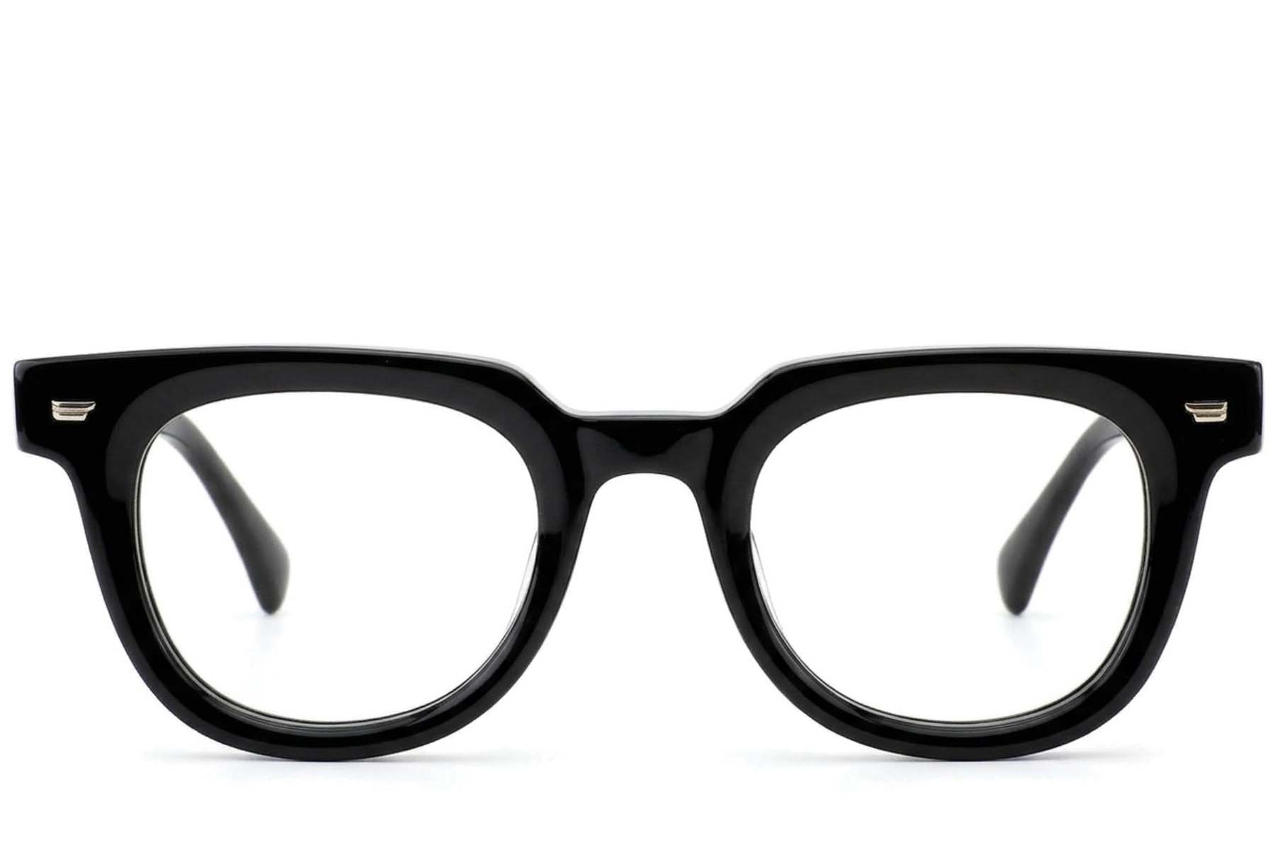 BS522-0613_Black_Oval_Acetate_Glasses-front