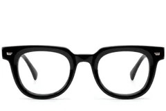 BS522-0613_Black_Oval_Acetate_Glasses-front
