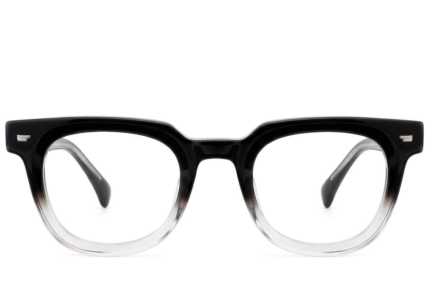 BS522-0615_Black_Oval_Acetate_Glasses-front