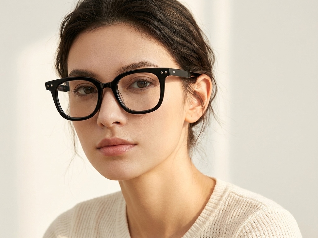 BS522-0623_Black_Rectangular_Acetate_Glasses-tryon_female