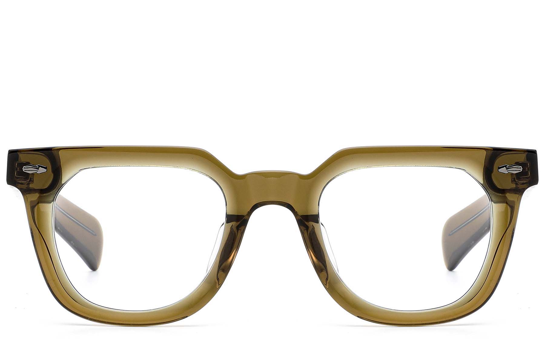 BS522-0631_Green_Rectangular_Acetate_Glasses_front