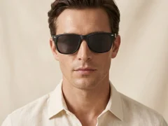 Lunettes de soleil intelligentes BL30 en plastique noir #BS705-0011