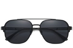 BS824-0349_Black_Aviator_Metal_Sunglasses-front