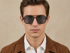 BS824-0349_Black_Aviator_Metal_Sunglasses-tryon_male