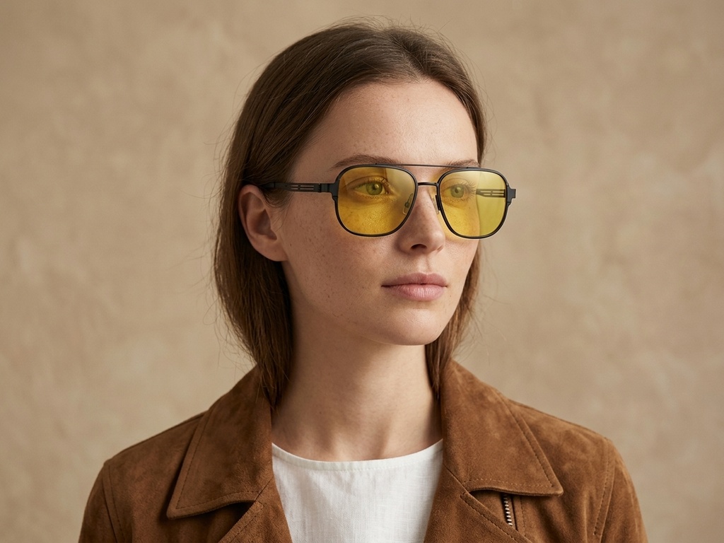 BS824-0352_Black_Aviator_Metal_Sunglasses-tryon_female