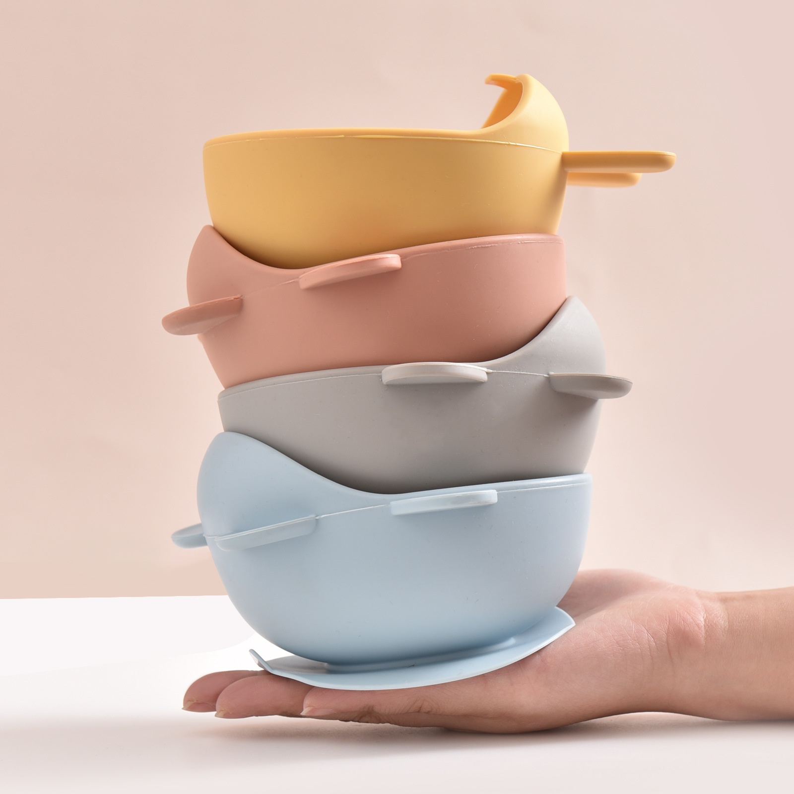Cute Silicone Suction Baby Bowl - Spill-Proof Toddler Feeding