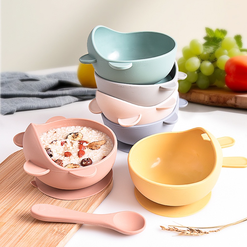 Cute Silicone Suction Baby Bowl - Spill-Proof Toddler Feeding