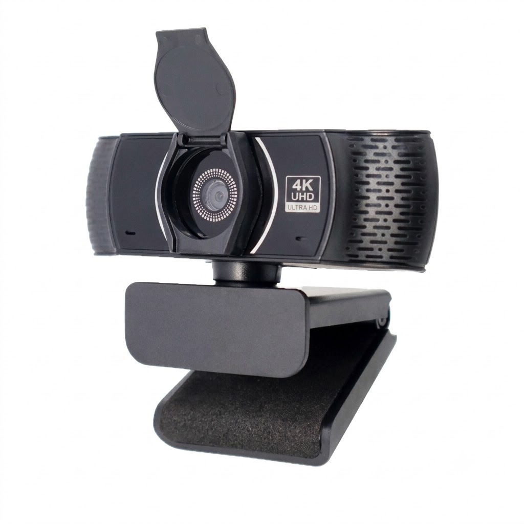 2K Full HD USB Webcam with Noise-Reducing Mic & Stable Clip, Computer Camera for Streaming, Video Calls, Meetings
