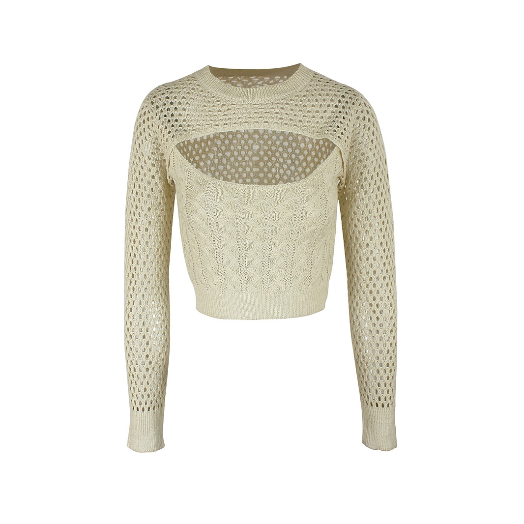 Women's Knit Sweater Pullover - Lightweight Fall Spring Top SSU-00055