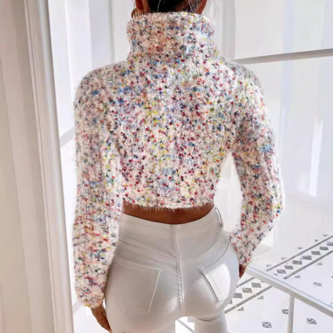 Slim Fit Knit Top - Women's Turtleneck Sweater for Spring Autumn Winter SSU-00019