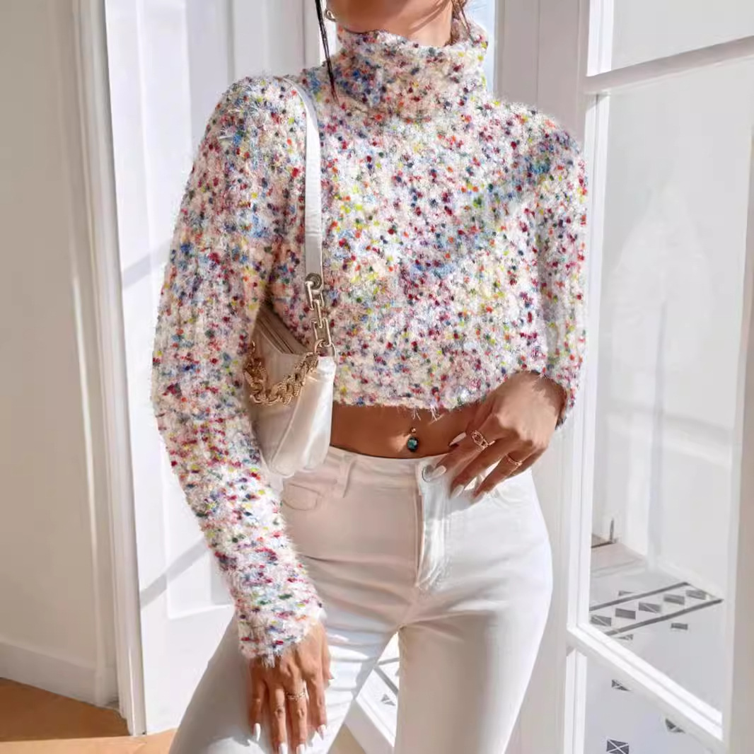 Slim Fit Knit Top - Women's Turtleneck Sweater for Spring Autumn Winter SSU-00019