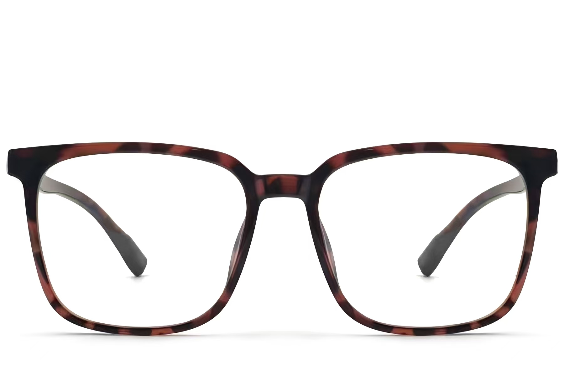 BS0620-0034_Tortoiseshell_Rectangular_TR90_Glasses_front