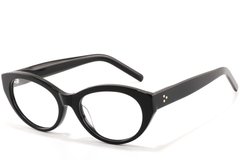Gafas de acetato negras con forma de mariposa #BS2607-0313