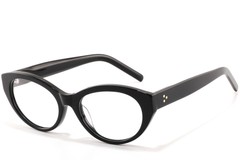 Occhiali in acetato nero con motivo a farfalla #BS2607-0313