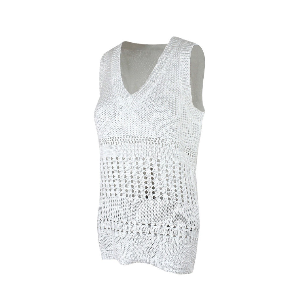 Women's Knit Sweater Vest - Lightweight Summer Sleeveless Top SSU-00030