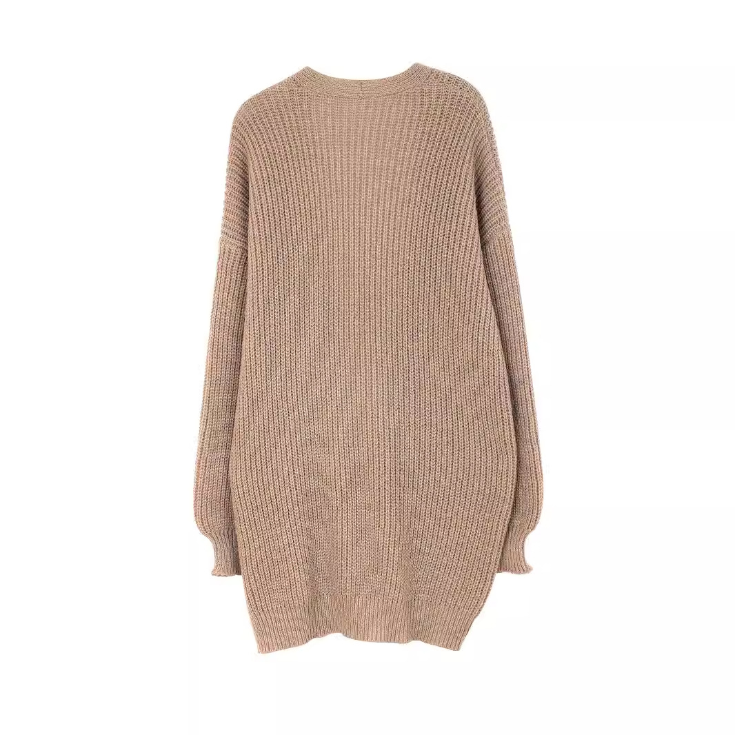 Wholesale Knit Cardigan Sweater Long Sleeve Open Front Duster