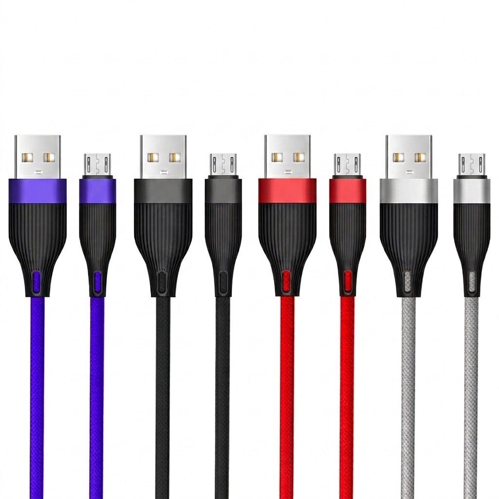 Universal Fast Charge Data Cable, Pure Copper Core USB Cord for Stable and Fast Sync