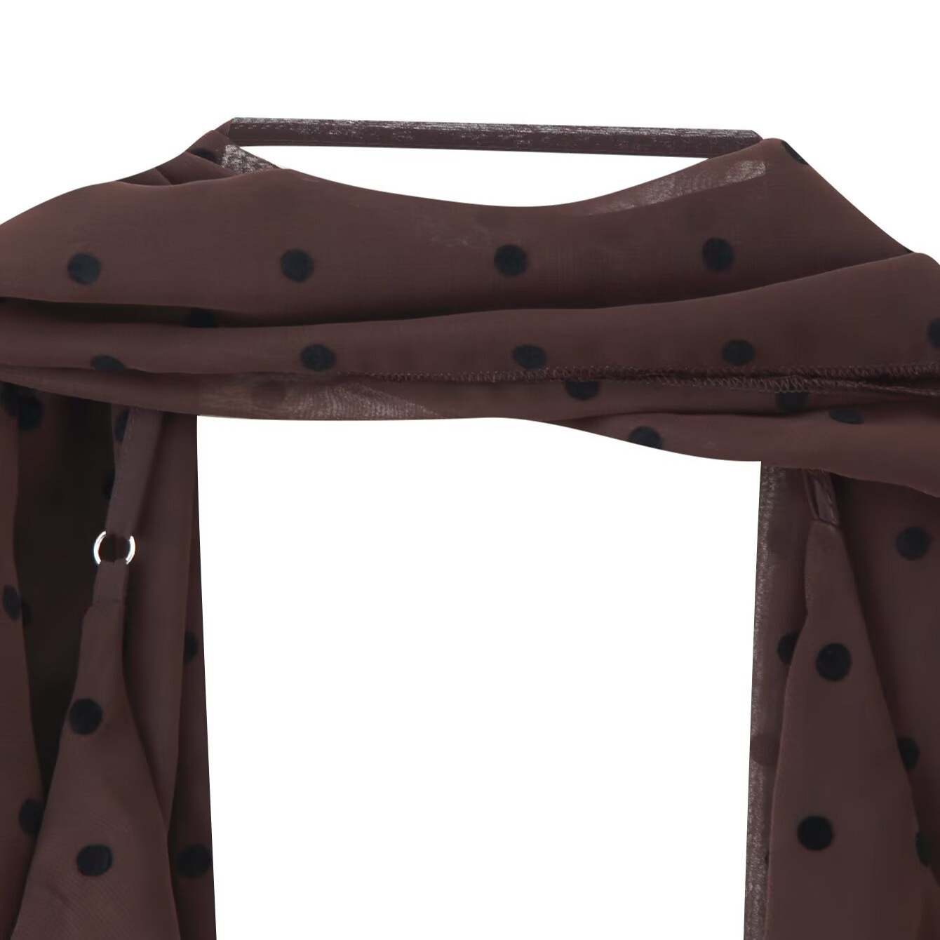 Women's Polka Dot Maxi Dress Stylish Scarf Long Dress KUN-00035