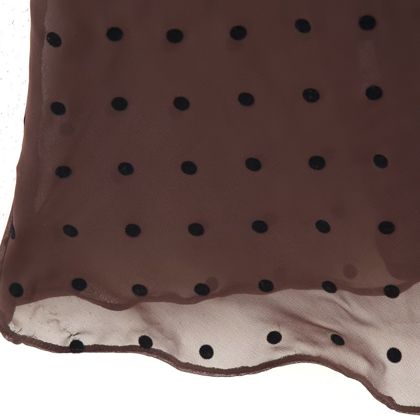 Women's Polka Dot Maxi Dress Stylish Scarf Long Dress KUN-00035