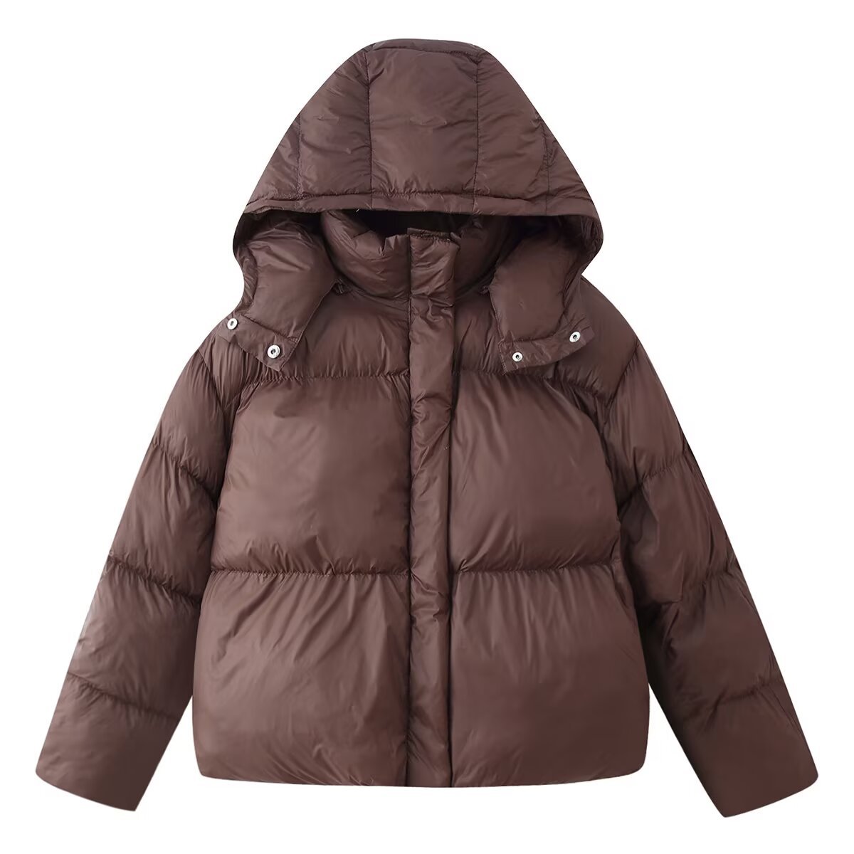 Hooded Cotton Jacket Women's Classic Fashion Outwear KUN-00035
