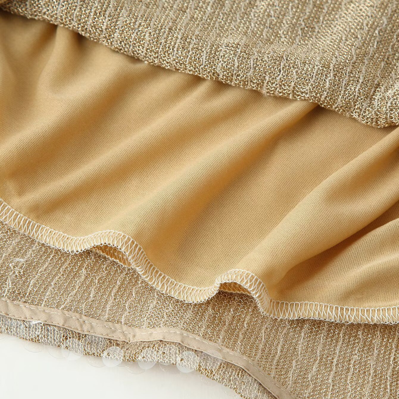 Vestido de encaje con detalle de lentejuelas - Estilo europeo KUN-00119