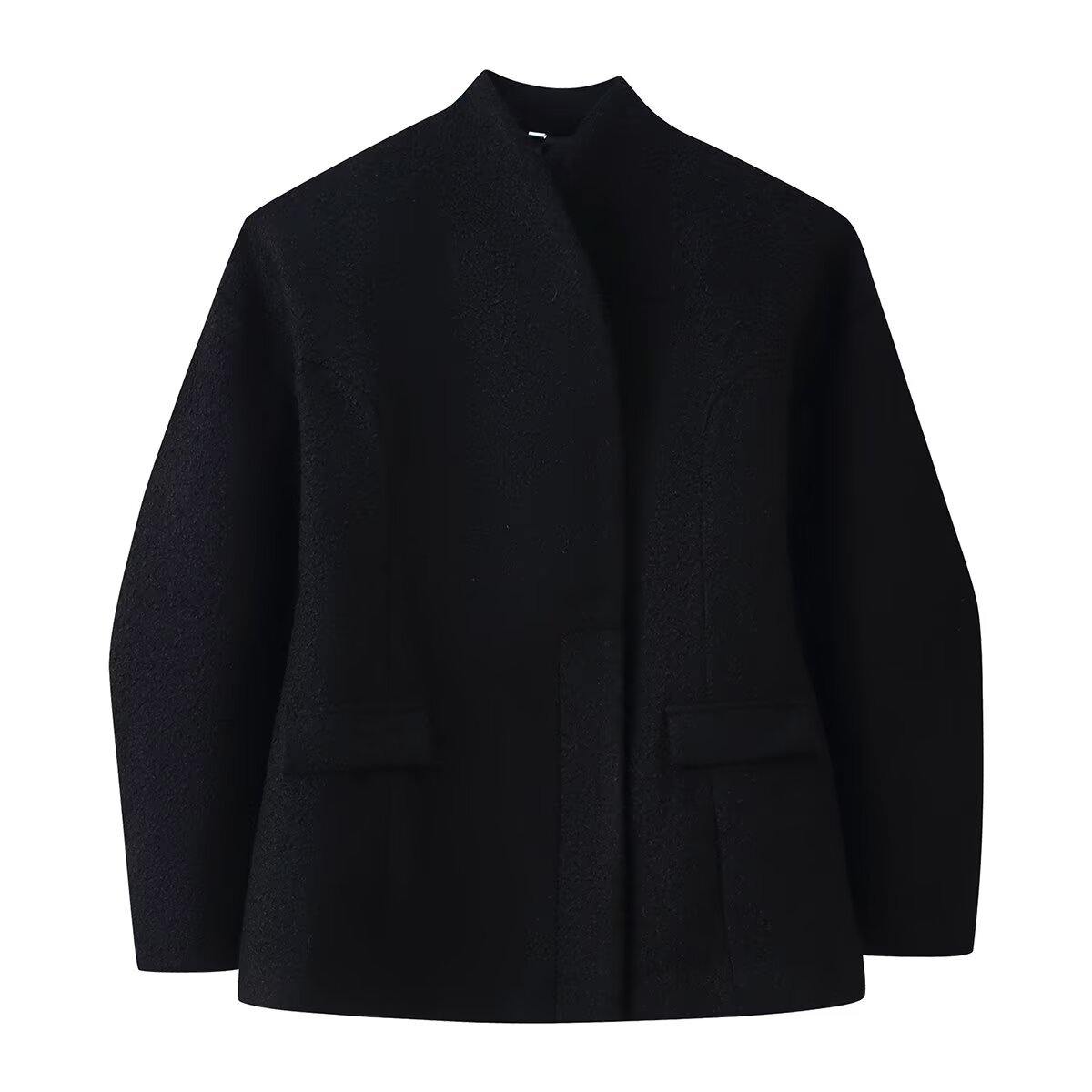 Wool Blend Women's Overcoat - Stylish Belted Winter Coat KUN-00040