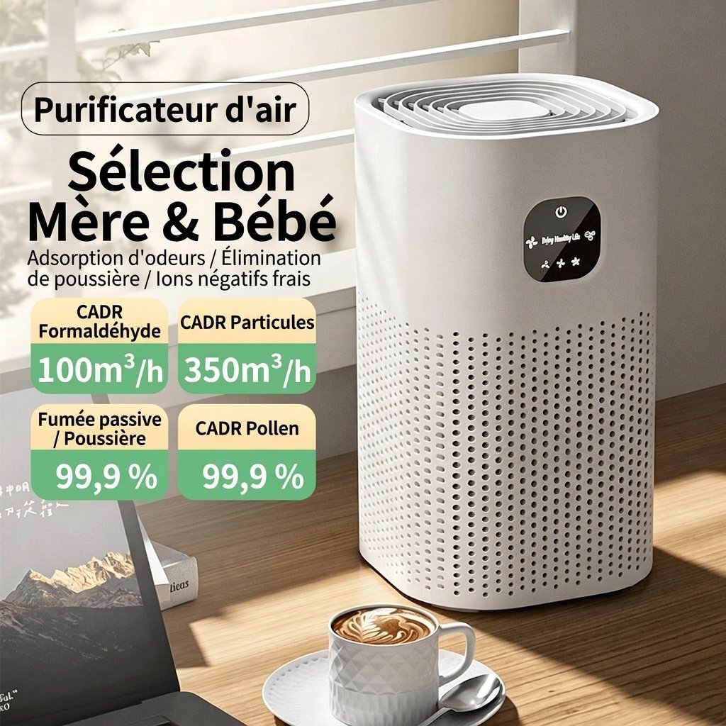 Purificateur d'air portable USB pour la maison et le bureau, générateur d'ions négatifs pour l'élimination de la fumée et du formaldéhyde, purificateur d'air de bureau silencieux pour la chambre de bébé