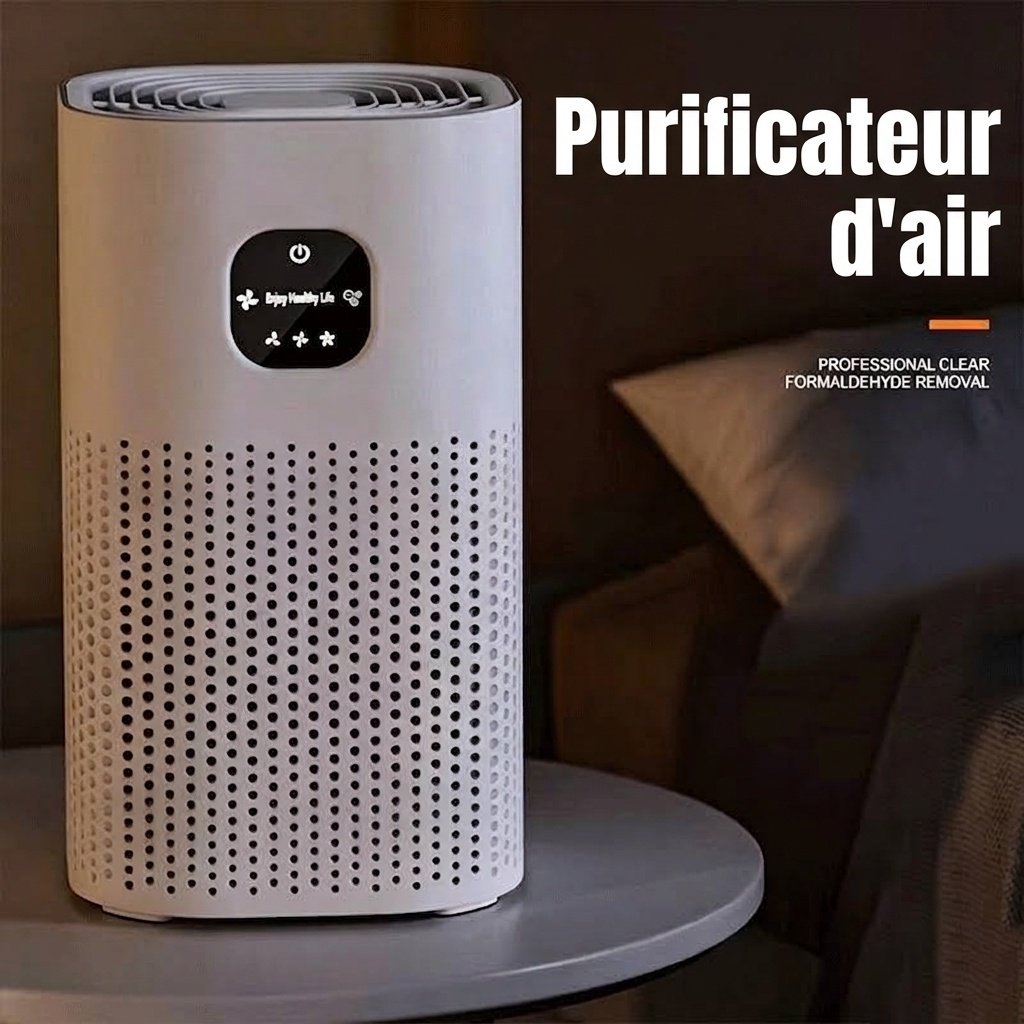 Purificateur d'air portable USB pour la maison et le bureau, générateur d'ions négatifs pour l'élimination de la fumée et du formaldéhyde, purificateur d'air de bureau silencieux pour la chambre de bébé