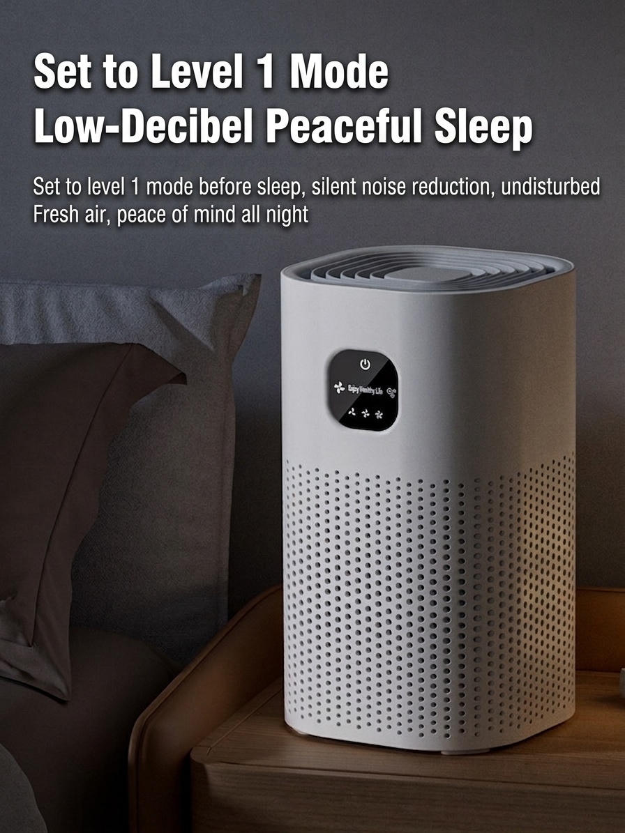 Portable USB Air Purifier for Home & Office, Negative Ion Generator for Smoke & Formaldehyde Removal, Quiet Desktop Air Cleaner for Baby Room