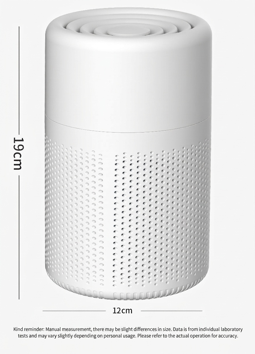 Portable H13 HEPA Air Purifier with Activated Carbon Filter & Aroma Diffuser, Ultra-Quiet 37dB, USB-C Powered Multi-Layer Air Cleaner for Home & Office